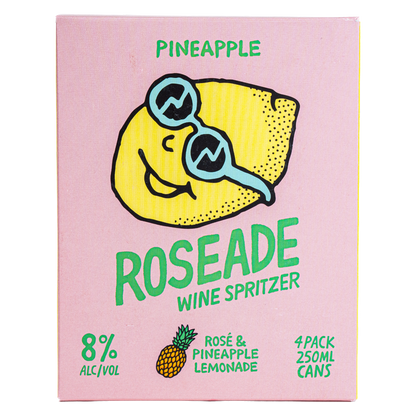 Roseade Pineapple Lemon Spritz 4pk 250ml Cans
