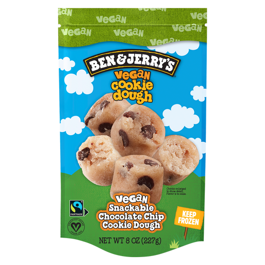 Ben & Jerry's Frozen Vegan Chocolate Chip Cookie Dough Chunks 8oz