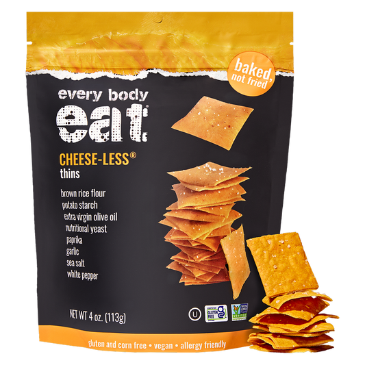 Every Body Eat® CHEESE-LESS Snack Thins 4oz Bag