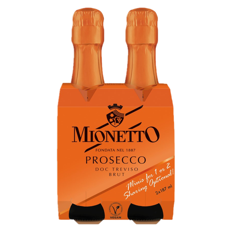 Mionetta Prosecco Brut 2pk 187ml Bottle