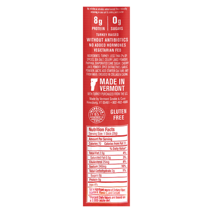 Vermont Smoke & Cure Uncured Pepperoni Turkey Stick 1oz