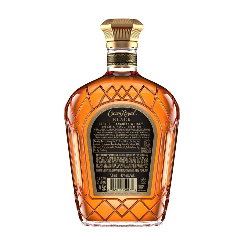 Crown Royal Black Canadian Whisky 750ml