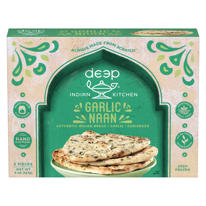 Deep Indian Kitchen Garlic Naan 8oz