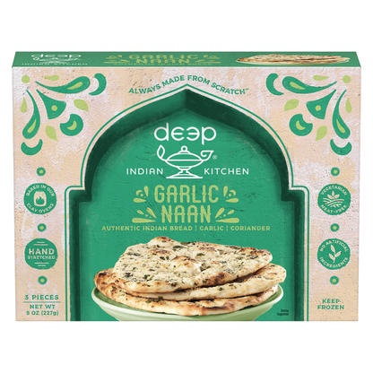 Deep Indian Kitchen Garlic Naan 8oz