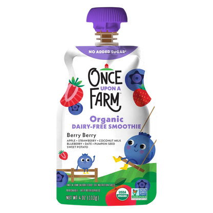 Once Upon a Farm Dairy Free Smoothie-Berry, 4oz.