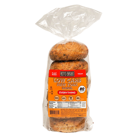 Royo Frozen Low Carb New York Everything Bagels - 16oz