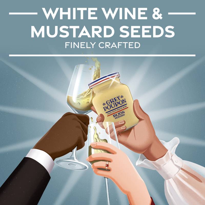 Grey Poupon Dijon Mustard, 8oz.