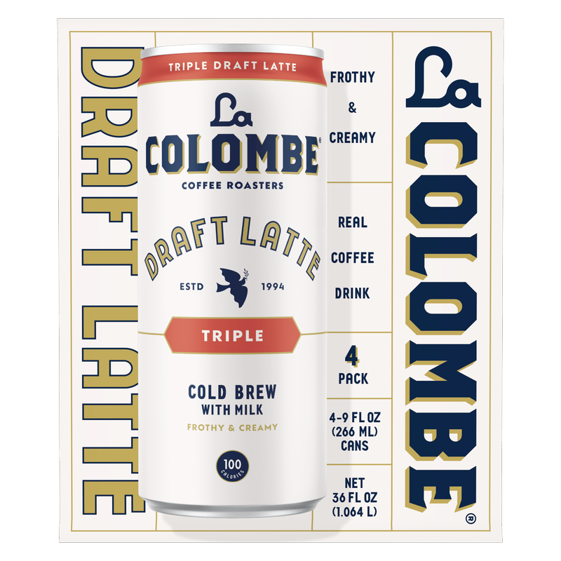 La Colombe Triple Draft Latte 4pk 9oz Can