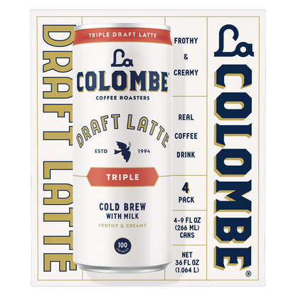 La Colombe Triple Draft Latte 4pk 9oz Can