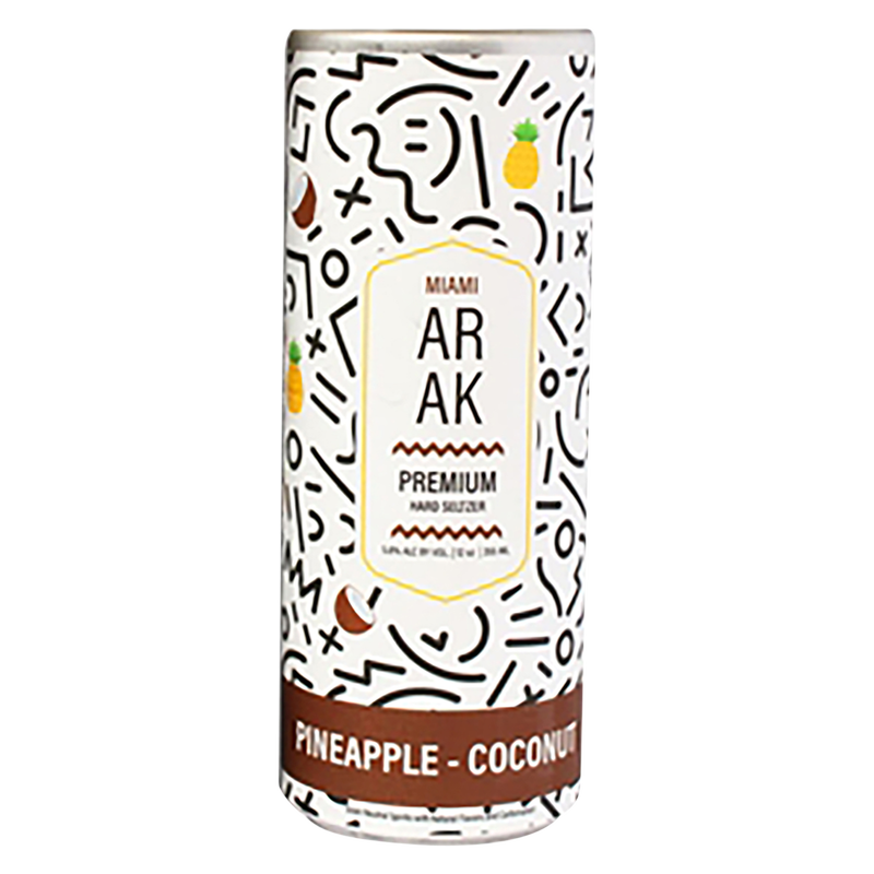Miami Arak Pineapple Coconut Hard Seltzer 4pk 355ml (12 Proof)