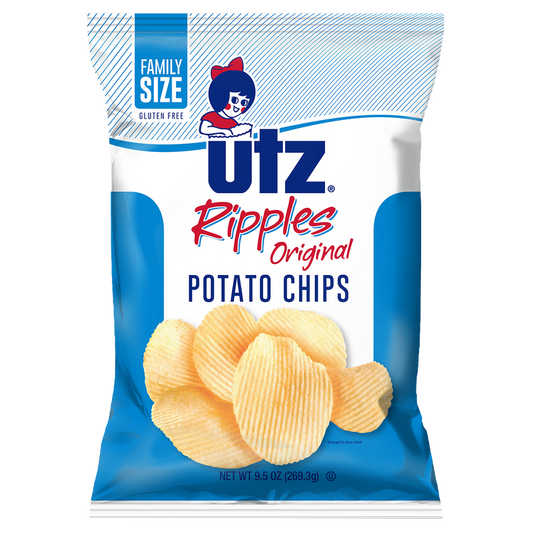 Utz Ripples Original Potato Chips 9.5oz