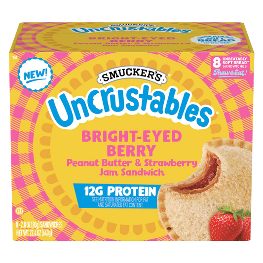 Smucker's Protein Uncrustables Bright Eyed Berry 8ct
