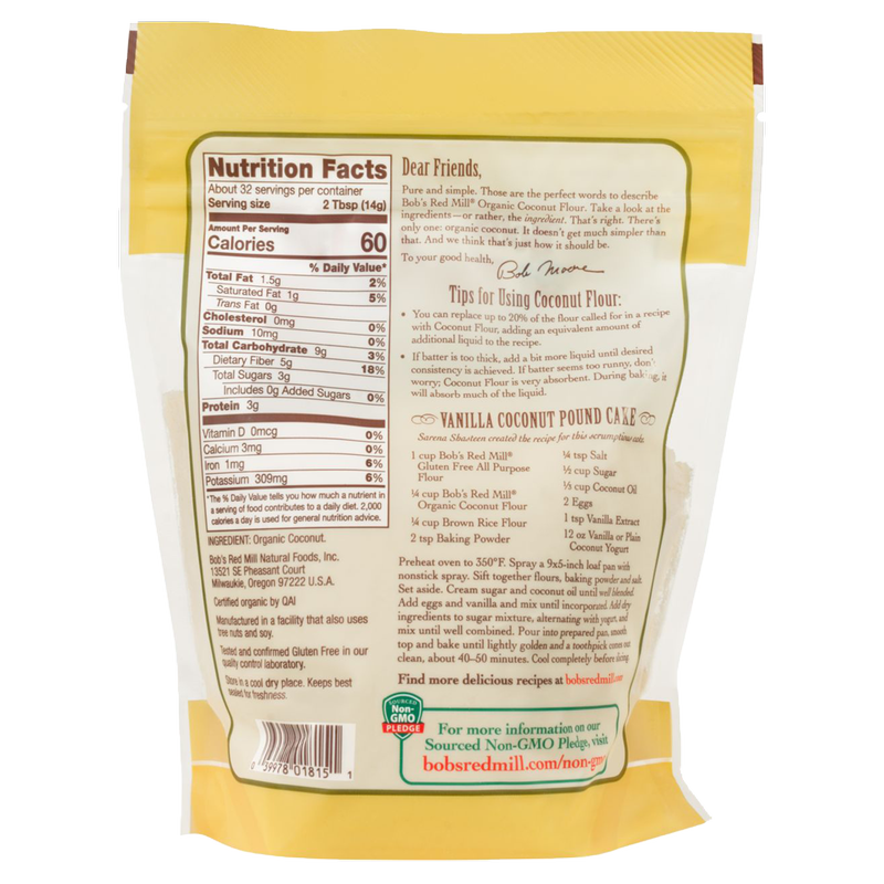 Bob's Red Mill Organic Coconut Flour 16oz
