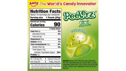 Amos Peelerz Gummy Kiwi, 6oz