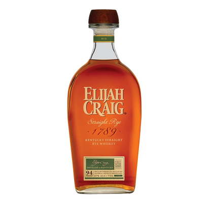 Elijah Craig Straight Rye Whiskey 750ml (94 proof)