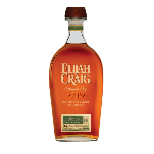 Elijah Craig Straight Rye Whiskey 750ml (94 proof)