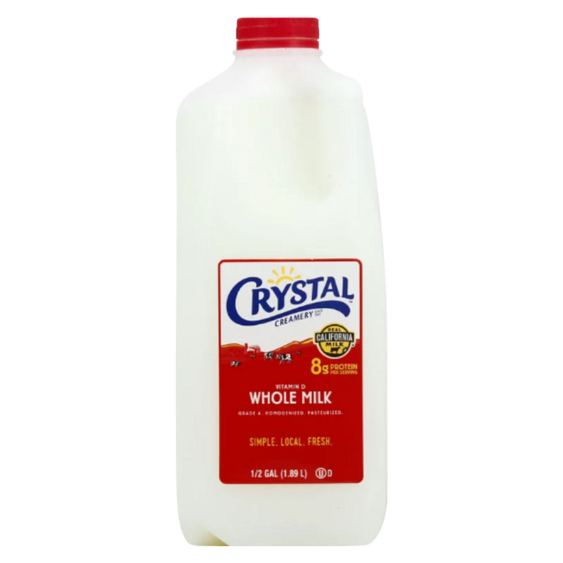 Crystal Whole Vitamin D Milk - 1/2 gallon
