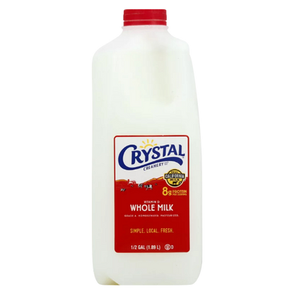Crystal Whole Vitamin D Milk - 1/2 gallon