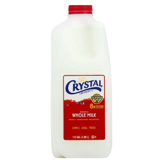 Crystal Whole Vitamin D Milk - 1/2 gallon