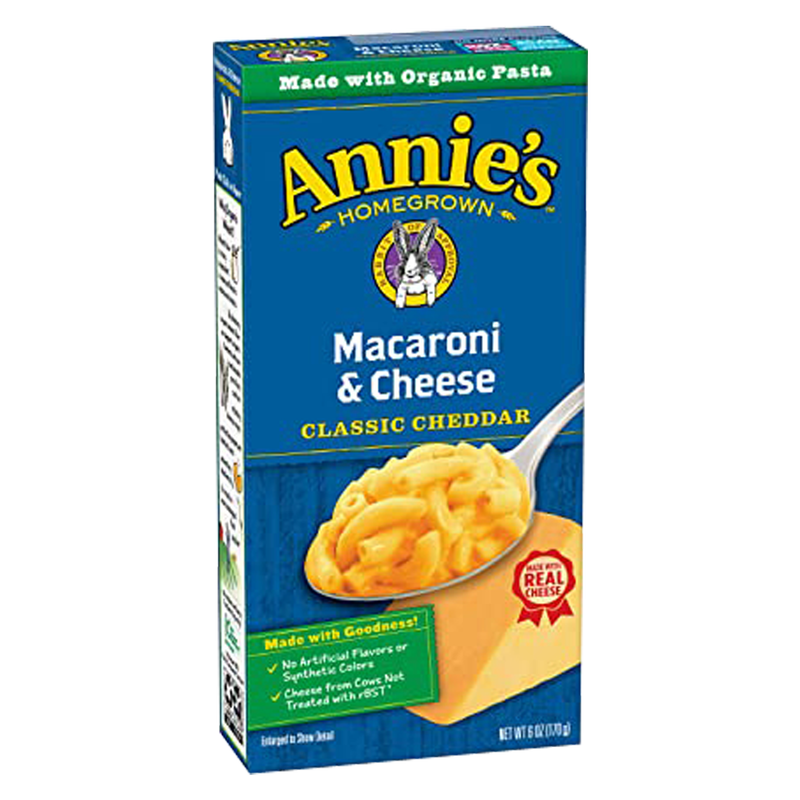Annie's Homegrown Classic Cheddar Macaroni & Cheese 6oz