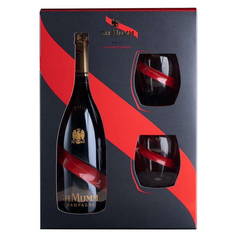 GH Mumm Grand Cordon Gift Set 750ml