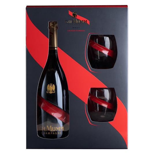 GH Mumm Grand Cordon Gift Set 750ml