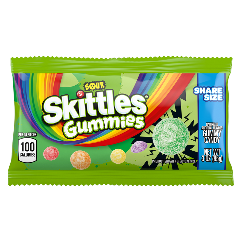 Skittles Gummies Sour Share Size, 3oz