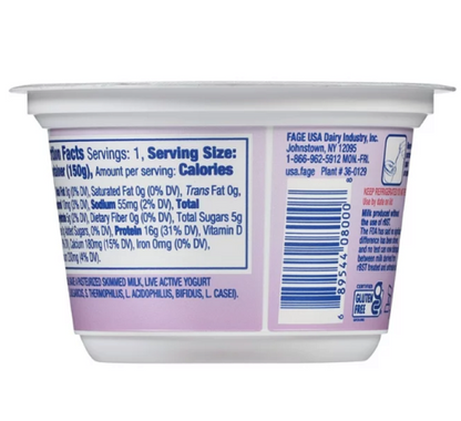 Fage Total 0% Milkfat Plain Greek Yogurt - 5.3oz