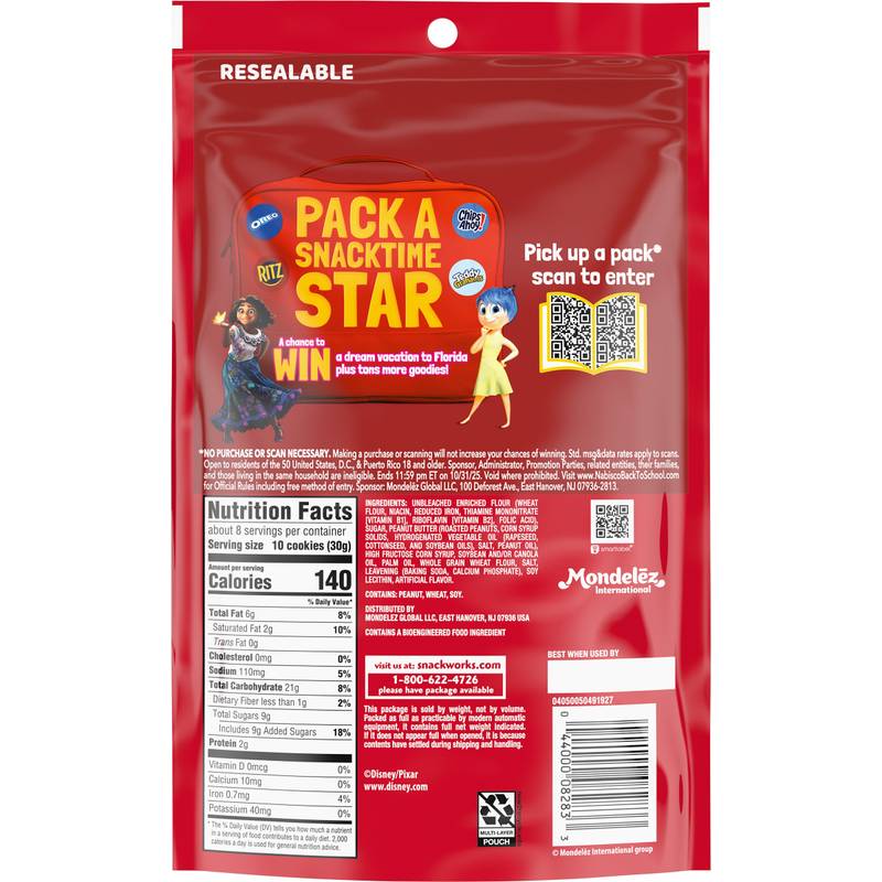 Nutter Butter Bites Peanut Butter Sandwich Cookies, 8 oz