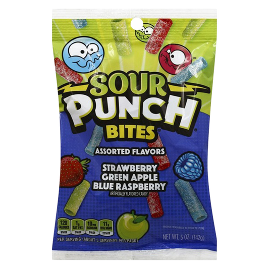 Sour Punch Assorted Flavors Bites 5oz