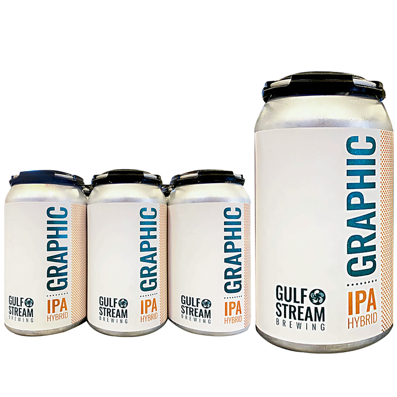 Gulf Stream Brewing Graphic Hybrid IPA 6pk 12oz Can 7.0% ABV