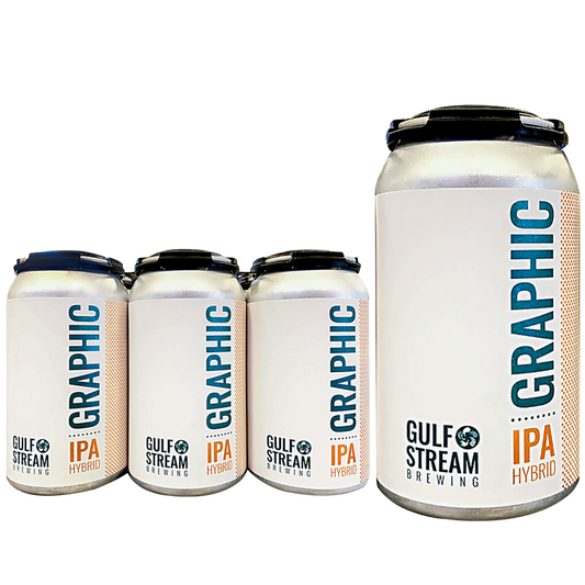 Gulf Stream Brewing Graphic Hybrid IPA 6pk 12oz Can 7.0% ABV