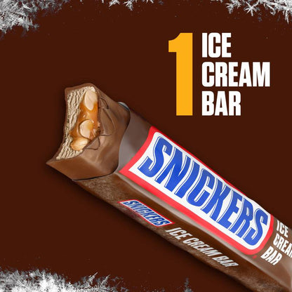 SNICKERS Ice Cream, Chocolatey Caramel Peanut Butter Ice Cream Bar, 2.8 Oz