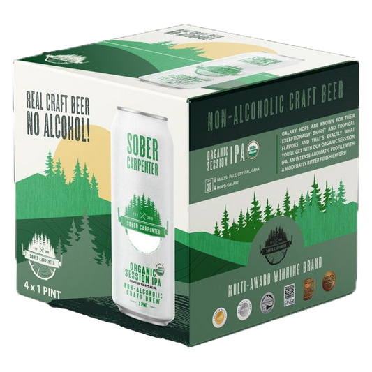 Sober Carpenter Organic Session IPA Non-Alcoholic 4pk 16oz Cans