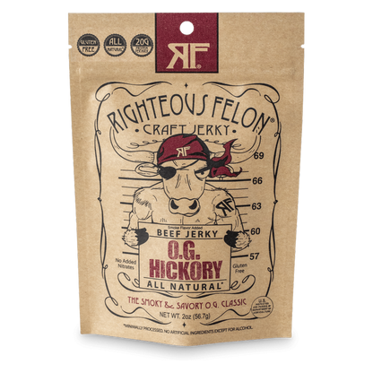 Righteous Felon O.G. Hickory Beef Jerky 2oz
