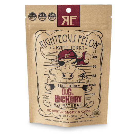 Righteous Felon O.G. Hickory Beef Jerky 2oz