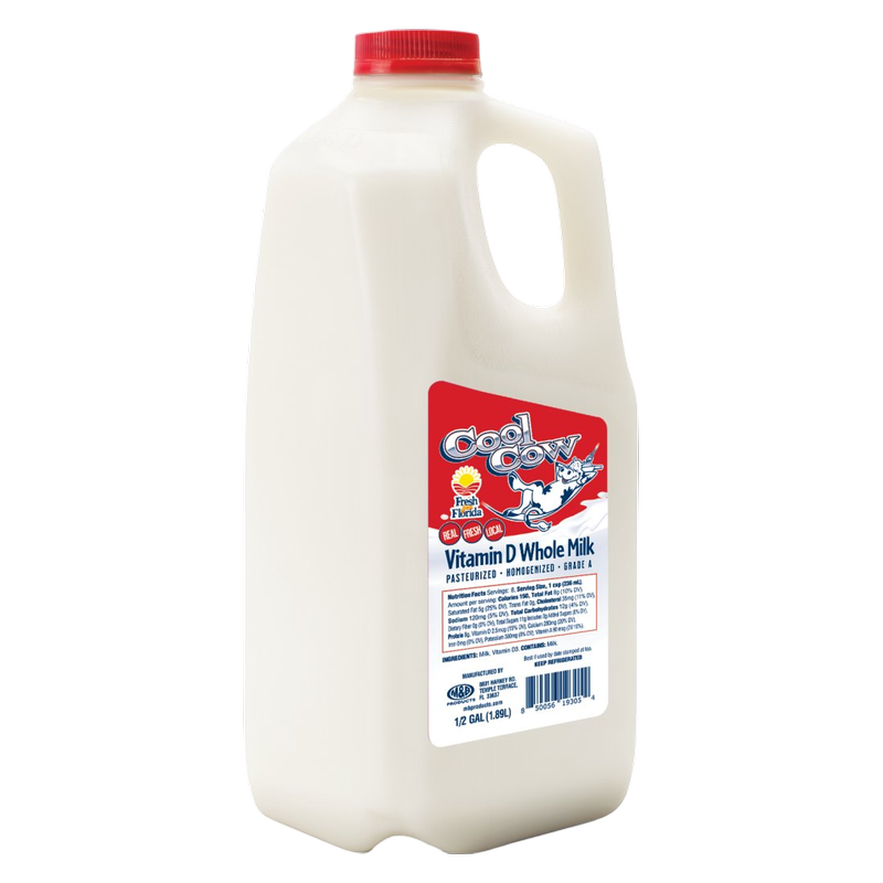 Cool Cow Whole Vitamin D Milk - 1/2 Gallon