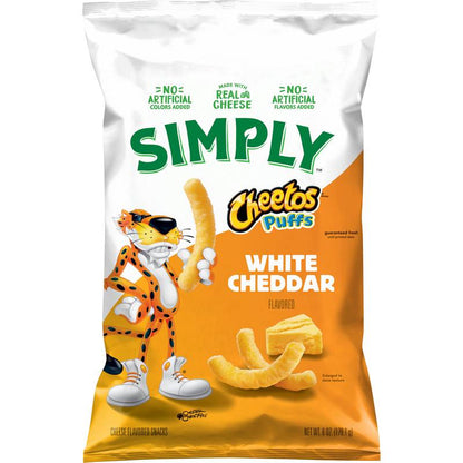 Simply Cheetos Puffs Organic White Cheddar 6oz 