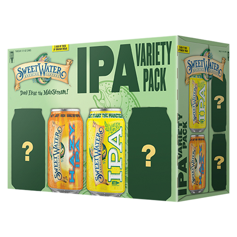 SweetWater IPA Variety 12pk 12oz Can ABV Varies