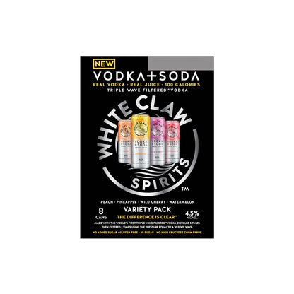 White Claw Vodka + Soda Variety 8pk 12oz Can 4.5% ABV
