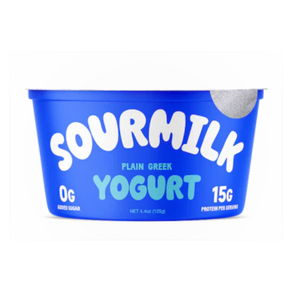 Sourmilk Organic Grass-Fed Plain Probiotic Greek Yogurt, 4.4 oz