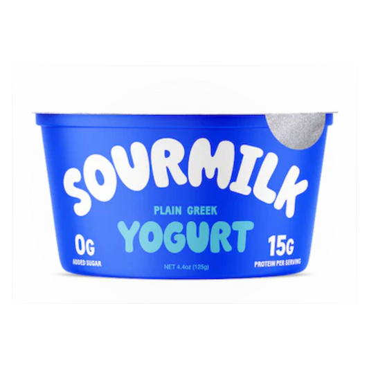 Sourmilk Organic Grass-Fed Plain Probiotic Greek Yogurt, 4.4 oz
