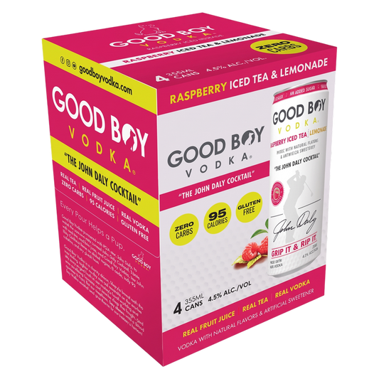 Good Boy John Daly Raspberry Iced Tea & Lemonade 4pk 12oz Can