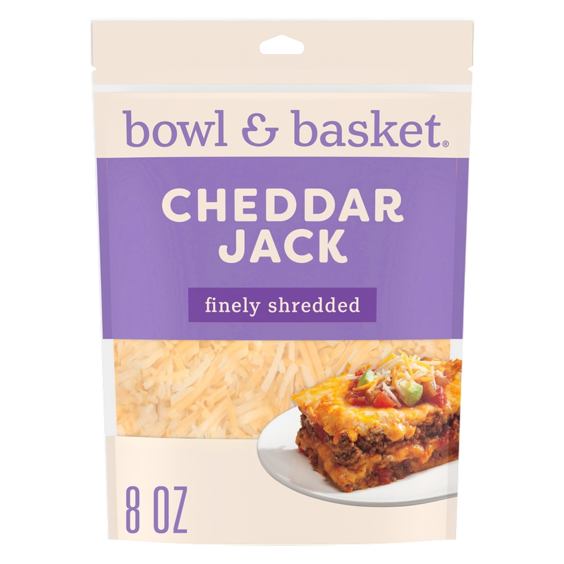 Bowl & Basket Finely Shredded Cheddar Jack Cheese - 8oz