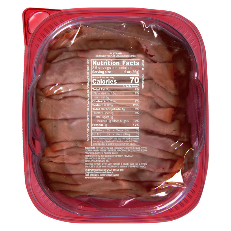 Hillshire Farm Ultra Thin Sliced Pastrami Sandwich Meat - 7oz