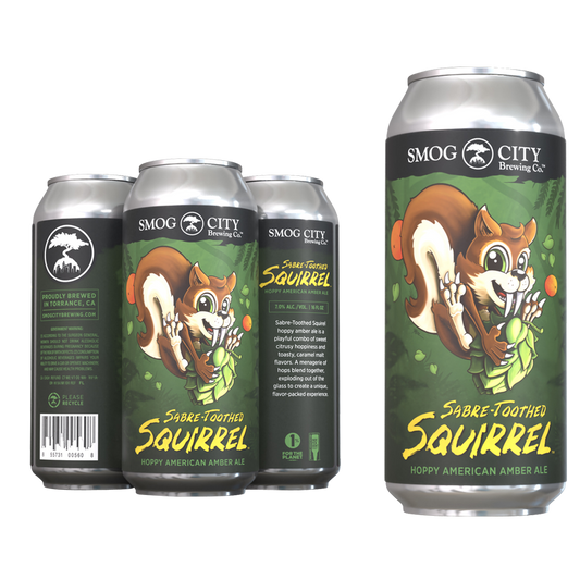 Smog City Sabre-Toothed Squirrel Amber Ale 4pk 16oz Can