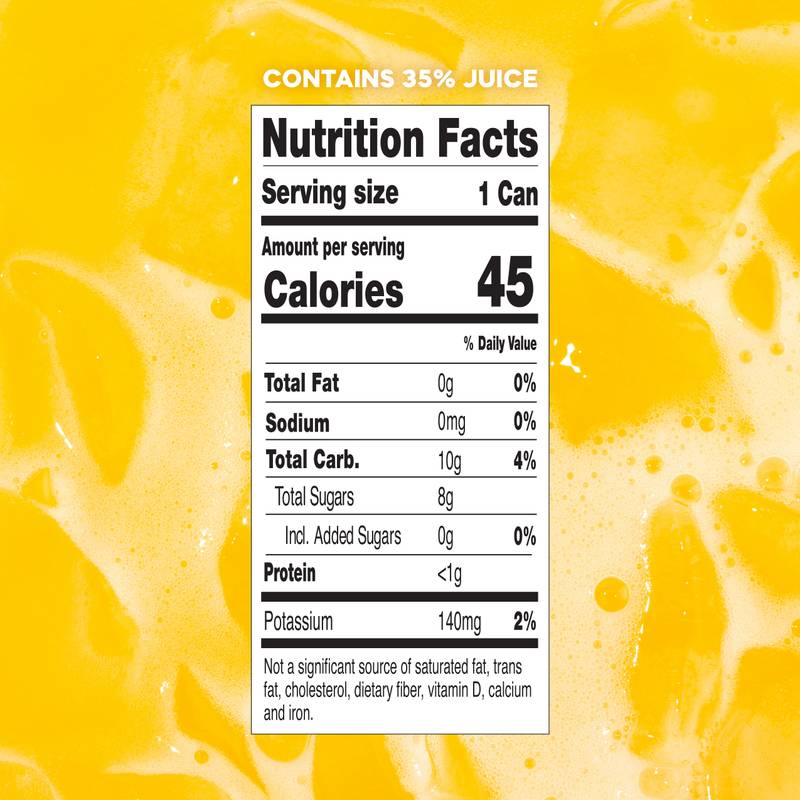 GoodPop Orange Juice & Bubbly Water Water 6pk 7.5oz Mini Can