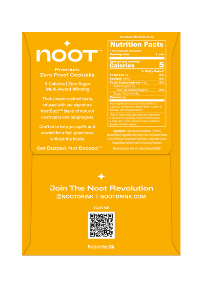 Noot Ginger Mule Non-Alcoholic Cocktail 4pk 12oz Can