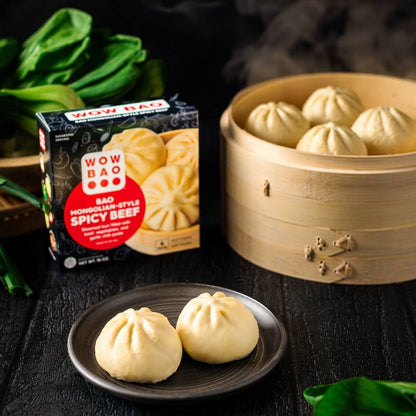 Wow Bao Mongolian-Style Spicy Beef Bao, 4 Pack