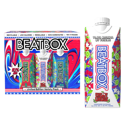 Beatbox Red White and Blue Party Box 6pk 500ml 11.1% ABV
